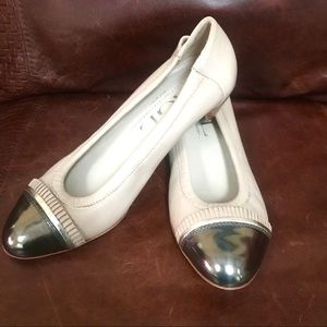 AGL Genuine Leather Slip On Kitten Heels Italy